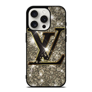 LOUIS VUITTON GLITTER EMBLEM  iPhone 15 Pro Case Cover