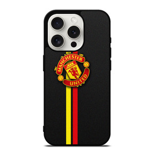 MANCHESTER UNITED STRIPE LOGO  iPhone 15 Pro Case Cover