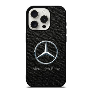 MERCEDES BENZ LEATHER EMBLEM iPhone 15 Pro Case Cover MERCEDES BENZ LEATHER EMBLEM iPhone 15 Pro Case Cover