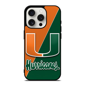 MIAMI HURRICANES LOGO CARBON iPhone 15 Pro Case Cover MIAMI HURRICANES LOGO CARBON iPhone 15 Pro Case Cover