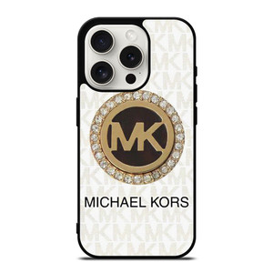 MICHAEL KORS MK DIAMOND LOGO  iPhone 15 Pro Case Cover MICHAEL KORS MK DIAMOND LOGO  iPhone 15 Pro Case Cover