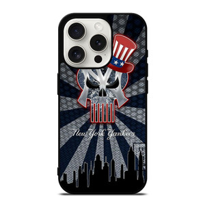 NEW YORK YANKEES BASEBALL SKULL SYMBOL  iPhone 15 Pro Case Cover NEW YORK YANKEES BASEBALL SKULL SYMBOL  iPhone 15 Pro Case Cover