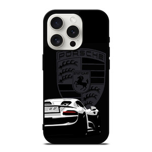 PORSCHE STUTTGART 918 SPYDER POSTER iPhone 15 Pro Case Cover