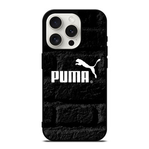 PUMA BLACK WALL TEXTURE iPhone 15 Pro Case Cover