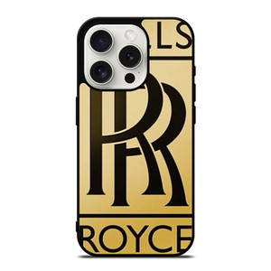 ROLLS ROYCE GOLD LOGO iPhone 15 Pro Case Cover