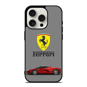 SCUDERIA FERRARI LOGO SUPER CAR RED iPhone 15 Pro Case Cover