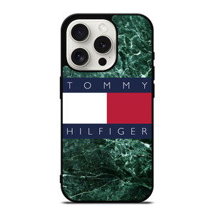 TOMMY HILFIGER GREEN MARBLE iPhone 15 Pro Case Cover TOMMY HILFIGER GREEN MARBLE iPhone 15 Pro Case Cover