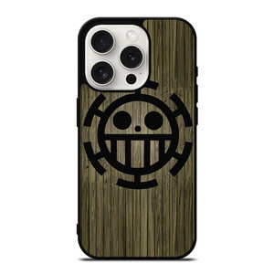 TRAFALGAR LAW ONE PIECE WOOD SYMBOL iPhone 15 Pro Case Cover