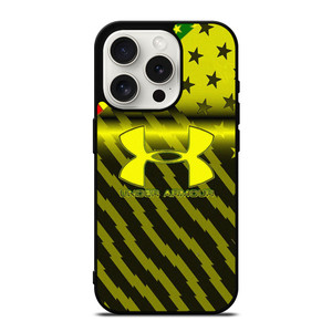 UNDER ARMOUR AMERICAN FLAG YELLOW iPhone 15 Pro Case Cover UNDER ARMOUR AMERICAN FLAG YELLOW iPhone 15 Pro Case Cover