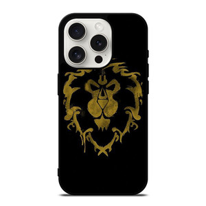 WORLD OF WARCRAFT ALLIANCE BLACK LOGO iPhone 15 Pro Case Cover