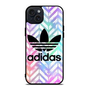 ADIDAS COLORFUL ZIG ZAG LOGO iPhone 15 Plus Case Cover ADIDAS COLORFUL ZIG ZAG LOGO iPhone 15 Plus Case Cover