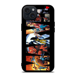 ALL MARVEL CAST LOGO iPhone 15 Plus Case Cover