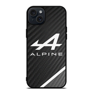 ALPINE AUTOMOBILES LOGO CARBON iPhone 15 Plus Case Cover