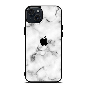APPLE BLACK MARBLE iPhone 15 Plus Case Cover