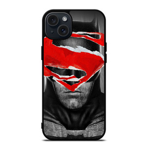 BATMAN SUPERMAN SYMBOL iPhone 15 Plus Case Cover
