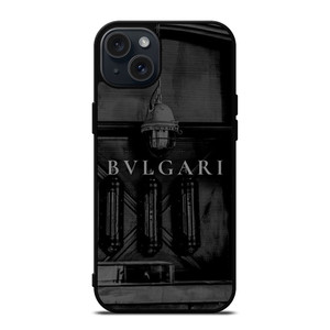 BUGARI BLACK WHITE iPhone 15 Plus Case Cover BUGARI BLACK WHITE iPhone 15 Plus Case Cover