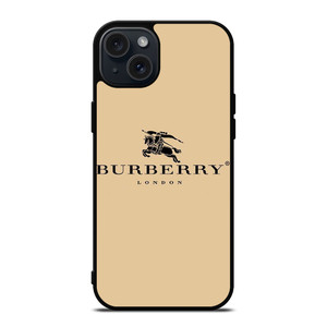 BURBERRY LONDON BROWN LOGO iPhone 15 Plus Case Cover BURBERRY LONDON BROWN LOGO iPhone 15 Plus Case Cover