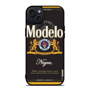 CERVEZA MODELO NEGRO BEER BADGE iPhone 15 Plus Case Cover CERVEZA MODELO NEGRO BEER BADGE iPhone 15 Plus Case Cover