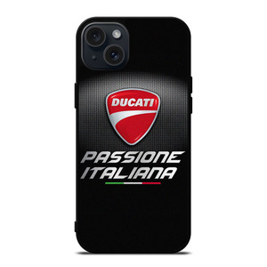DUCATI PASIONE ITALIANA EMBLEM iPhone 15 Plus Case Cover DUCATI PASIONE ITALIANA EMBLEM iPhone 15 Plus Case Cover