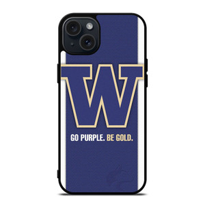 GO PURPLE WASHINGTON HUSKIES FOOTBALL  iPhone 15 Plus Case Cover GO PURPLE WASHINGTON HUSKIES FOOTBALL  iPhone 15 Plus Case Cover