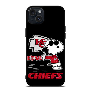 KANSAS CITY CHIEFS NFL SNOOPY iPhone 15 Plus Case Cover KANSAS CITY CHIEFS NFL SNOOPY iPhone 15 Plus Case Cover
