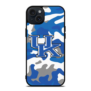 KENTUCKY WILDCATS BASKETBALL CAMO LOGO  iPhone 15 Plus Case Cover