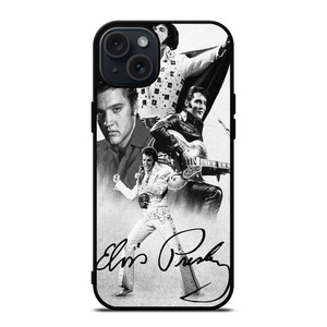 KING ELVIS PRESLEY BLACK WHITE  iPhone 15 Plus Case Cover