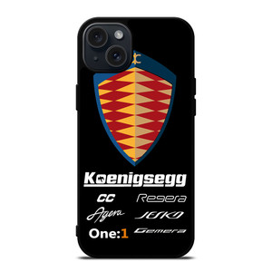 KOENIGSEGG SUPER CAR LOGO  iPhone 15 Plus Case Cover