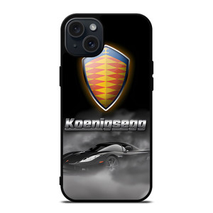 KOENIGSEGG SUPERCAR BLACK EMBLEM iPhone 15 Plus Case Cover KOENIGSEGG SUPERCAR BLACK EMBLEM iPhone 15 Plus Case Cover