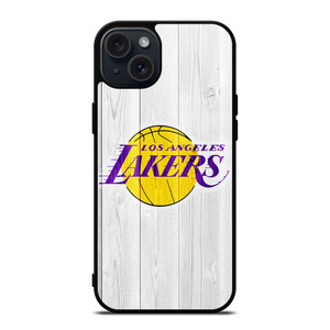 LOS ANGELES LAKERS WHITE WOOD  iPhone 15 Plus Case Cover