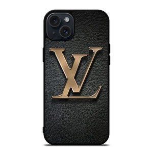 LOUIS VUITTON GOLD LEATHER  iPhone 15 Plus Case Cover