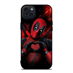 MARVEL DEADPOOL LOVE SIGN  iPhone 15 Plus Case Cover