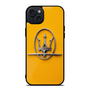 MASERATI YELLOW EMBLEM  iPhone 15 Plus Case Cover