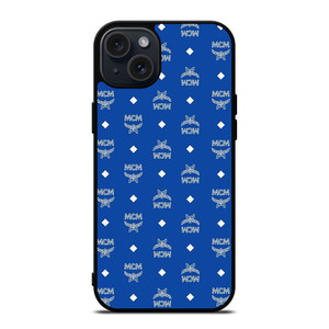 MCM WORLD WIDE BLUE  iPhone 15 Plus Case Cover