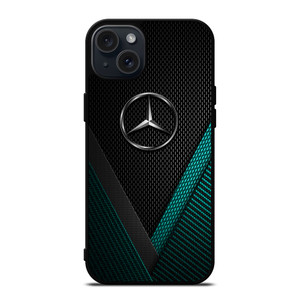 MERCEDES BENZ CARBON EMBLEM iPhone 15 Plus Case Cover MERCEDES BENZ CARBON EMBLEM iPhone 15 Plus Case Cover