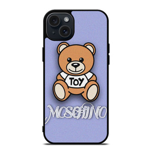 MOSCHINO TOY LOGO PURPLE iPhone 15 Plus Case Cover MOSCHINO TOY LOGO PURPLE iPhone 15 Plus Case Cover