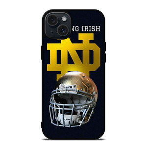 NOTRE DAME FIGHTING IRIS FOOTBALL HELMET  iPhone 15 Plus Case Cover