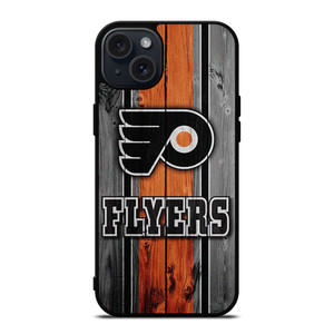 PHILADELPHIA FLYERS HOCKEY WOOD LOGO  iPhone 15 Plus Case Cover