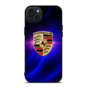 PORSCHE GRADIENT EMBLEM  iPhone 15 Plus Case Cover PORSCHE GRADIENT EMBLEM  iPhone 15 Plus Case Cover