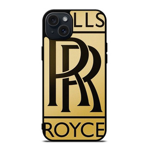 ROLLS ROYCE GOLD LOGO  iPhone 15 Plus Case Cover