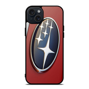 SUBARU CAR RED EMBLEM  iPhone 15 Plus Case Cover
