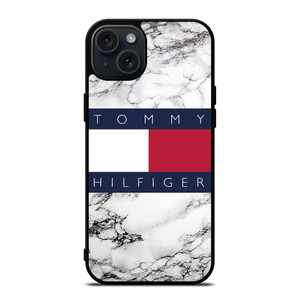 TOMMY HILFIGER WHITE MARBLE iPhone 15 Plus Case Cover TOMMY HILFIGER WHITE MARBLE iPhone 15 Plus Case Cover