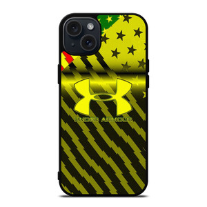 UNDER ARMOUR AMERICAN FLAG YELLOW  iPhone 15 Plus Case Cover UNDER ARMOUR AMERICAN FLAG YELLOW  iPhone 15 Plus Case Cover