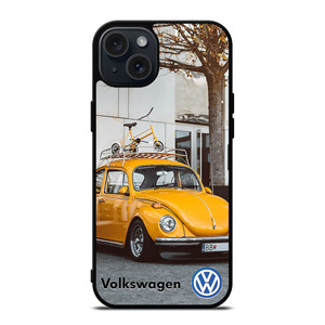 VOLKSWAGEN BEETLE YELLOW  iPhone 15 Plus Case Cover