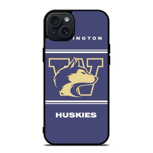 WASHINGTON HUSKIES FOOTBALL LOGO  iPhone 15 Plus Case Cover WASHINGTON HUSKIES FOOTBALL LOGO  iPhone 15 Plus Case Cover