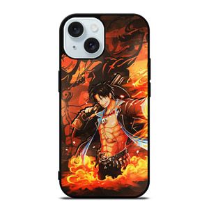 ACE ONE PIECE COOL ANIME iPhone 15 Case Cover