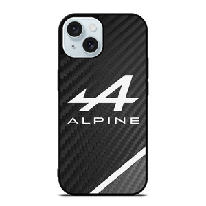 ALPINE AUTOMOBILES LOGO CARBON iPhone 15 Case Cover