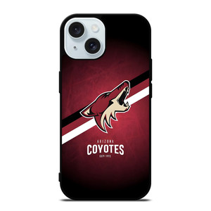 ARIZONA COYOTES HOCKEY TEAM iPhone 15 Case Cover ARIZONA COYOTES HOCKEY TEAM iPhone 15 Case Cover