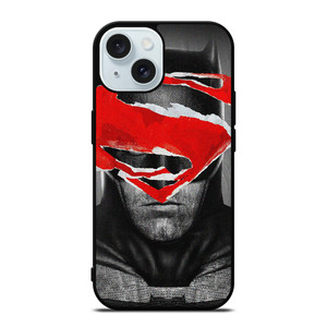 BATMAN SUPERMAN LOGO iPhone 15 Case Cover