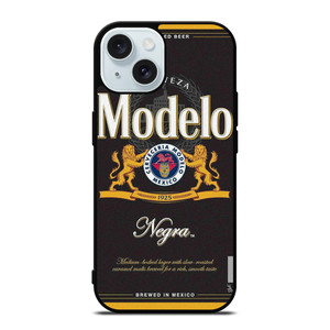 CERVEZA MODELO NEGRO BEER BADGE iPhone 15 Case Cover CERVEZA MODELO NEGRO BEER BADGE iPhone 15 Case Cover